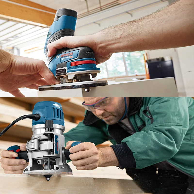 Bosch Professional 1/4in Shank Milling Cutter Router Bit Set Wood Cutter  Carbide Shank Mill Woodworking Engraving 6/15/30 Pcs