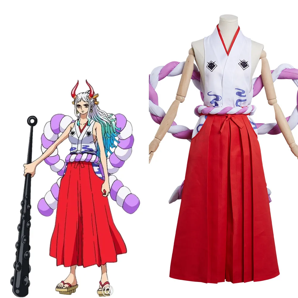 Anime One Piece Yamato Cosplay Costume 