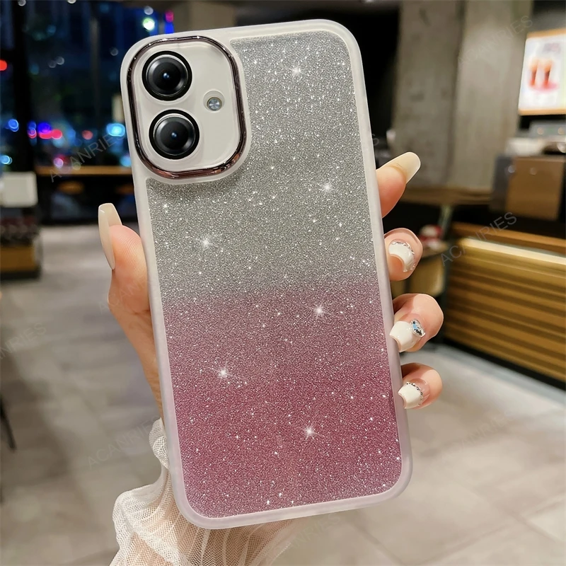 Shimmering Glitter Silicone Soft Phone Case