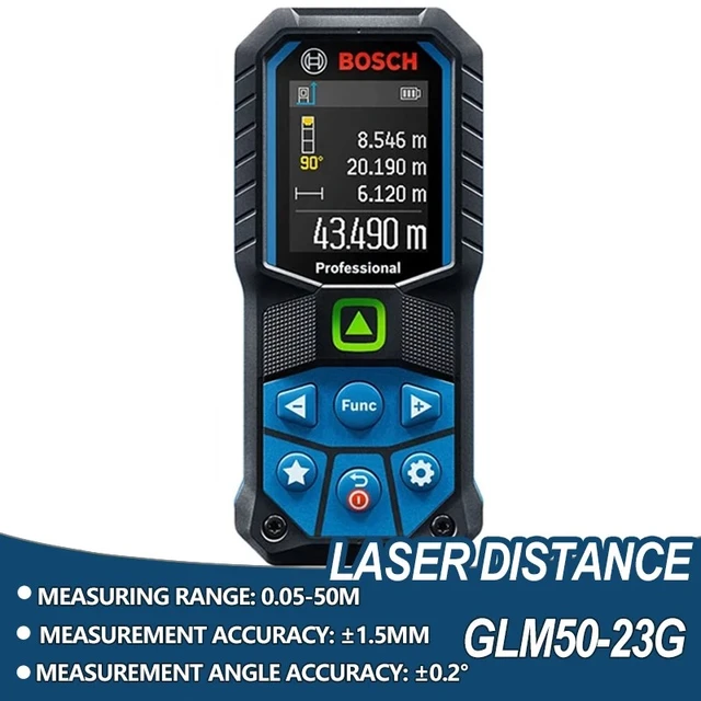 Bosch-Télémètre laser à ligne verte, ruban à mesurer laser électronique,  outil de mesure extérieur professionnel, GLM 50-23G, 50m - AliExpress