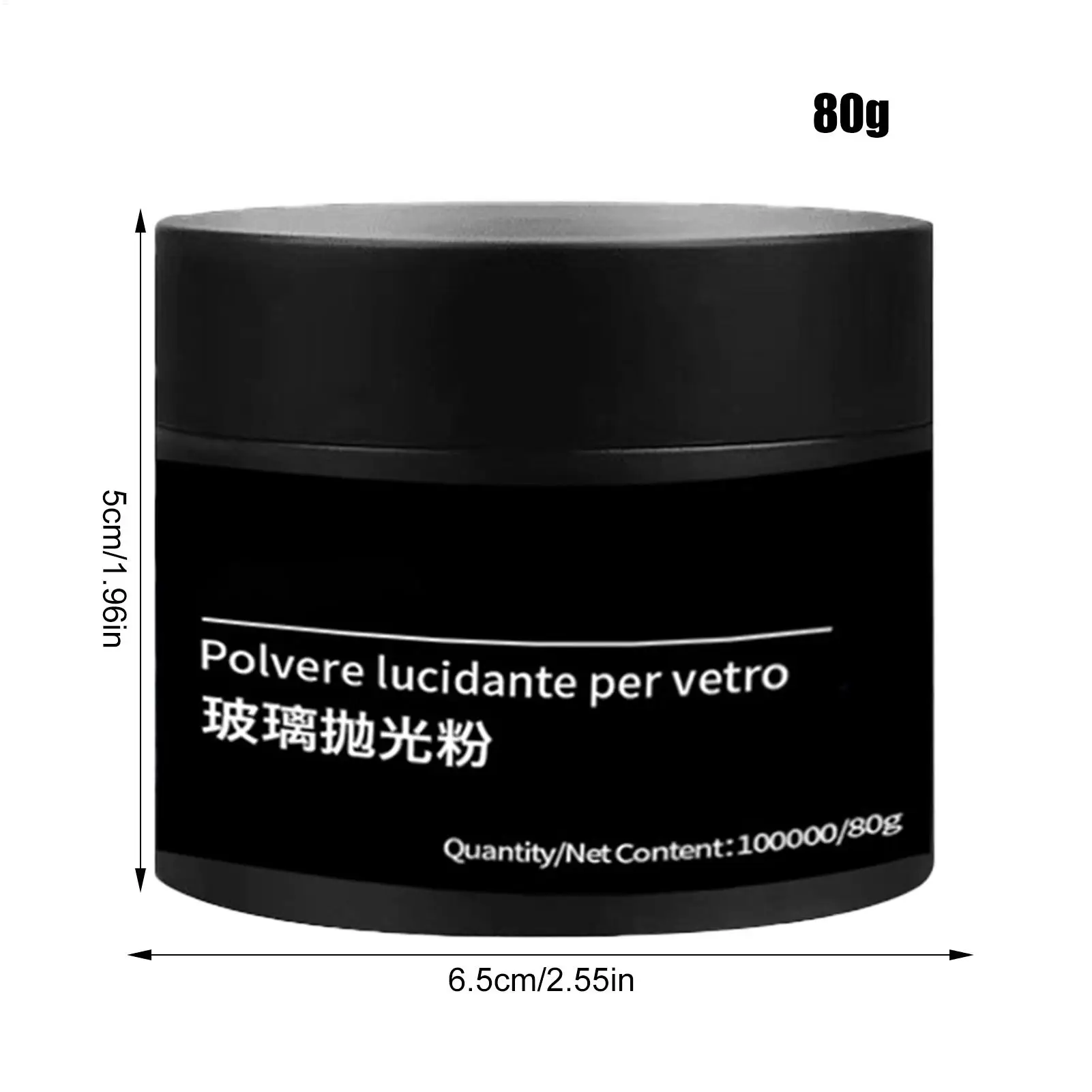 80g Car Windshield Glass Polishing Scratch Repair Powder Windshield Polishing Powder Windscreen Repair Waxing Polish Cleaner