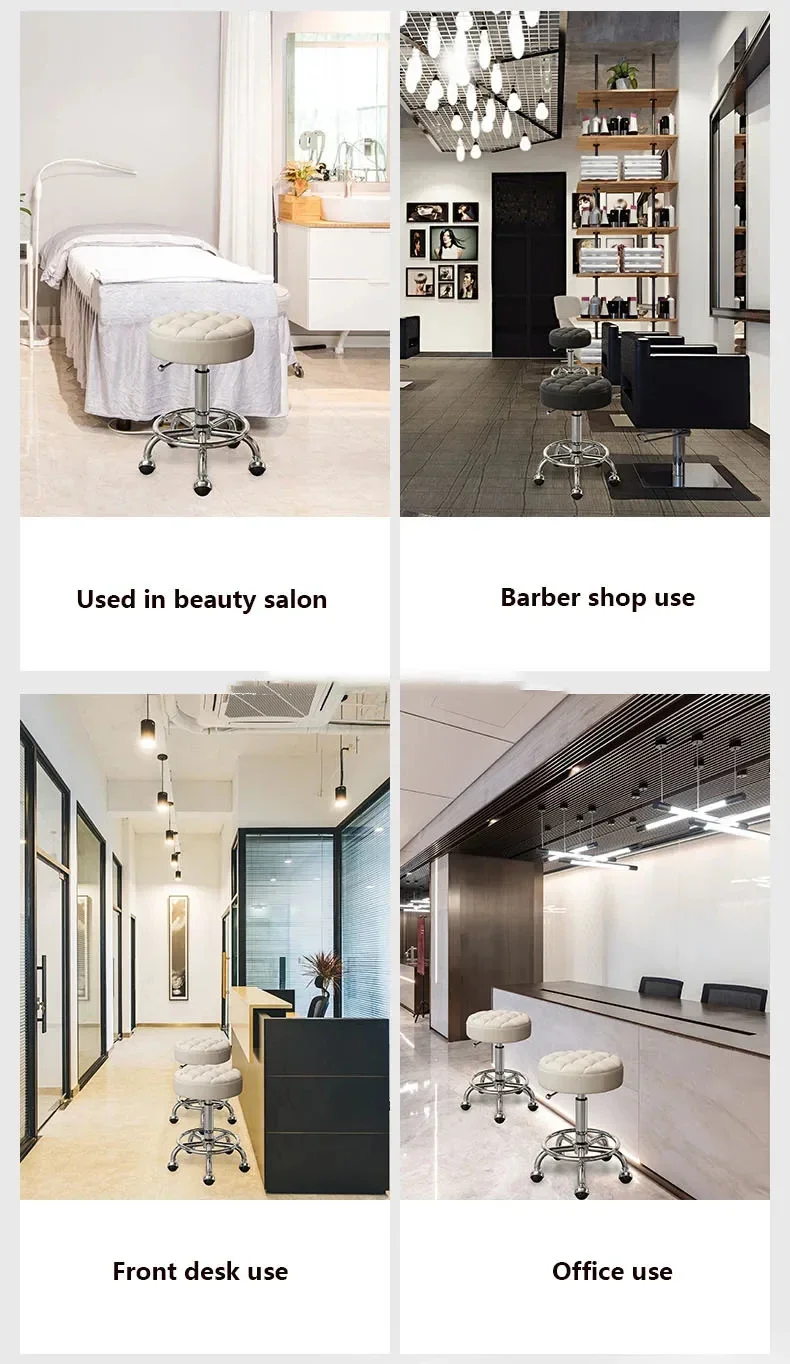 Description Picture 4 of itemSwivel Barber Chair Salon Portable Stylist Aesthetic Vintage Barbers Chair Professional Sillon Peluqueria Salon Furniture MQ50BC