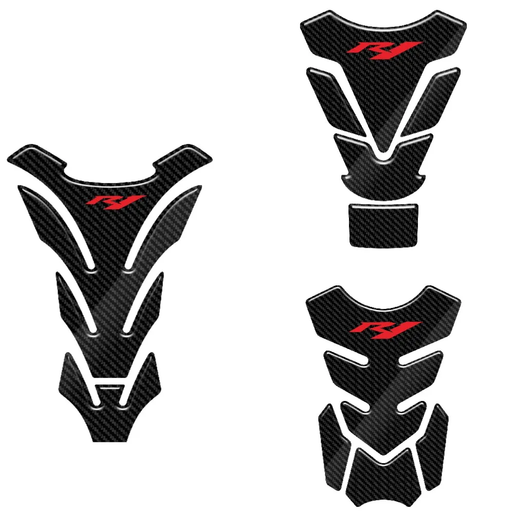 5D Carbon-look Motorcycle Tank Pad Protector Case for Yamaha R1 LOGO R 1 YZF-R1 1998-2023