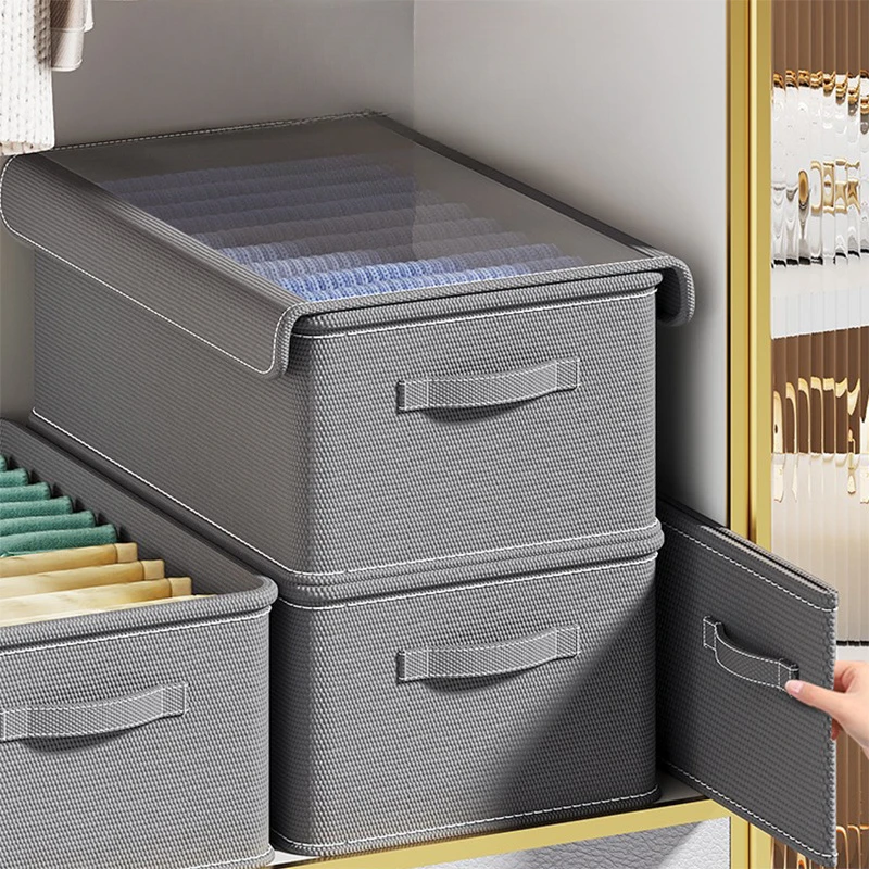 

Household Clothing Storage Box Foldable Fabric Classification and Sorting Box Underwear Pants Drawer Storage Box
