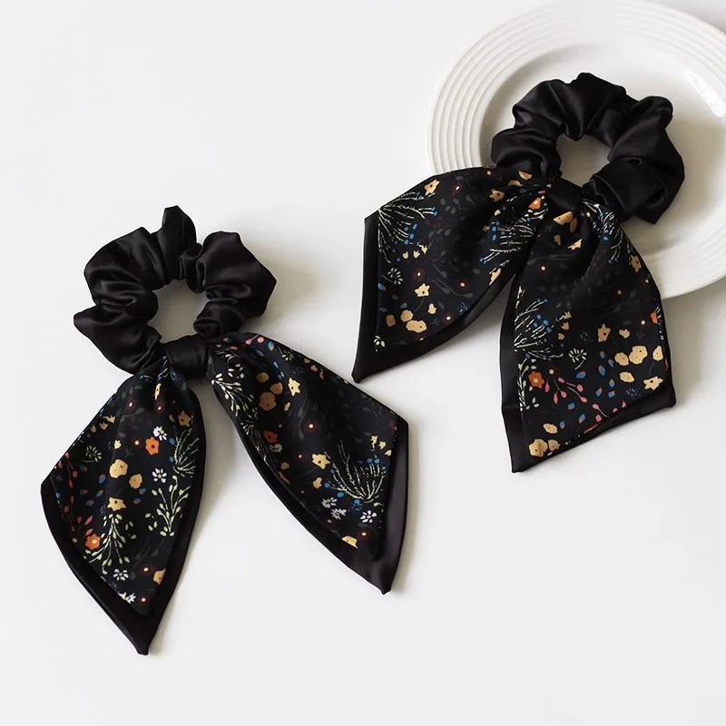 Elegante Elastico per Capelli con Fiocco in Stile Francese, Scrunchie di Alta Qualità per Coda di Cavallo Chic, Accessorio Moda per Capelli - immagine 3