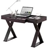 Trendy Writing Desk with Drawer, Espresso 1