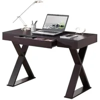 Trendy Writing Desk with Drawer, Espresso 1