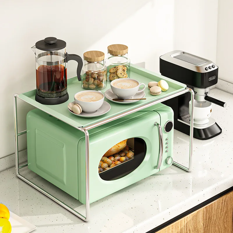 

Multifunctional Microwave Shelving Kitchen Countertop Oven Rice Cooker Multilayer Mounting Free Bracket Fryer Household Storage