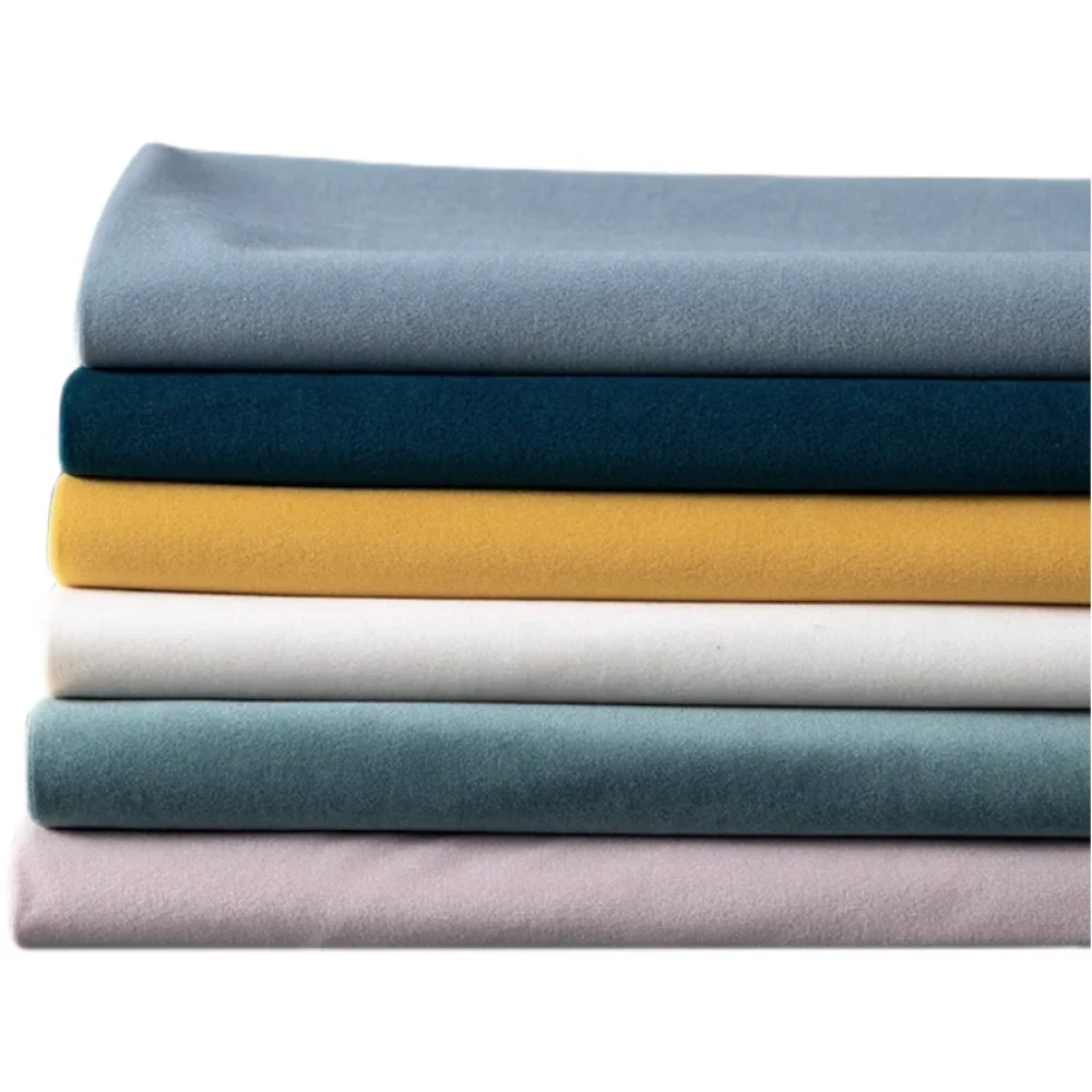Matte Velvet Fabric Thickened Non-Inverted By Meter Stage Wedding Counter Curtain 450g Sofa Fabrics velvet fabric