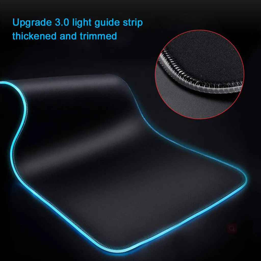 Ouhaobin Computer Peripherals Large Extended Rgb Led Lighting Keyboard Mat Gaming Mouse Pad Wireless Charging 20jun 19 silent wireless mouse