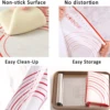 Silicone Pastry Mat with Measurements, Reusable Non-slip Non-stick Baking Mat for Rolling Dough, Fondant /Pizza Mat, Counter Mat 3