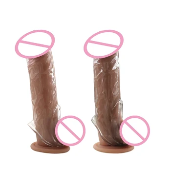 Dildo Enlargement Penis Sleeve Sex Toys for Men Sex Shop Cocks Extender Reusable Silicon Condom G-spot Massager 2