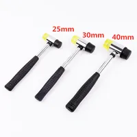 25mm / 30mm / 35mm / 40mm Rubber Double Faced Work Glazing Window Beads Hammer Nylon Head Mallet DIY hand Tool 1
