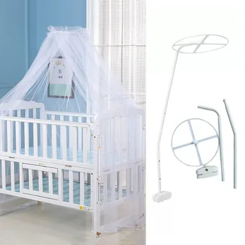 Support universel de filet de berceau anti-moustiques pour lit de bébé, dôme de lit pour bébé et enfant en bas âge, Support de lit amovible 1
