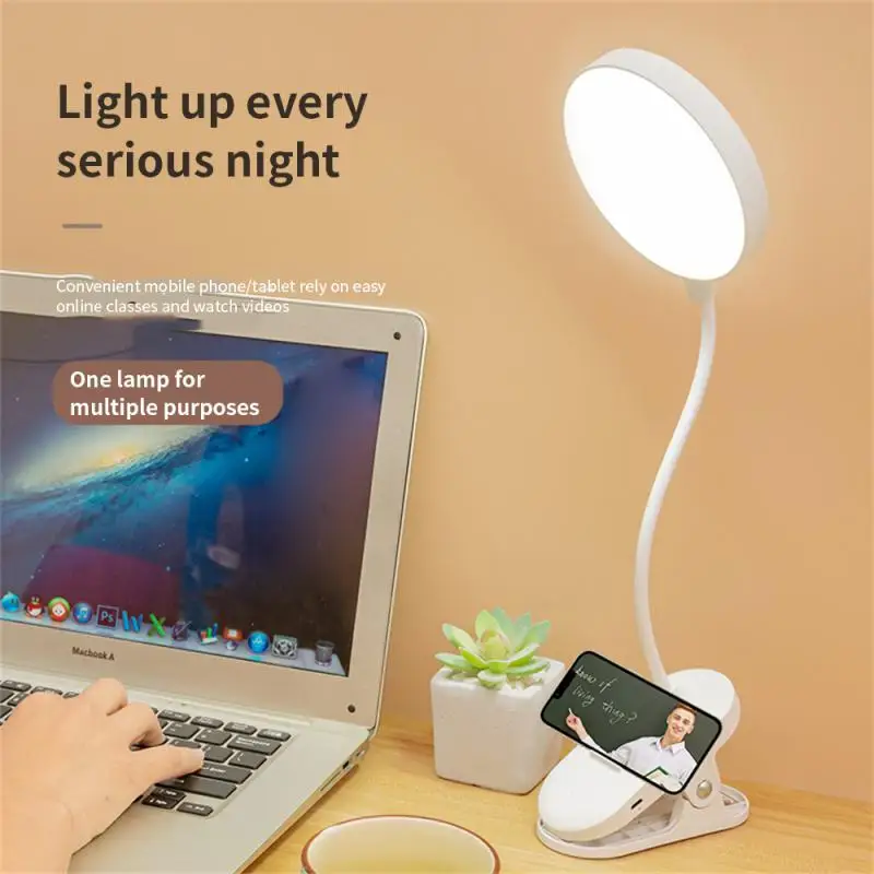 

For Study Reading Office Work Study Bedroom Bedside Table Lamps Room Decor Night Reading Lamp 3 Modes Adjustable Clip On Dimming