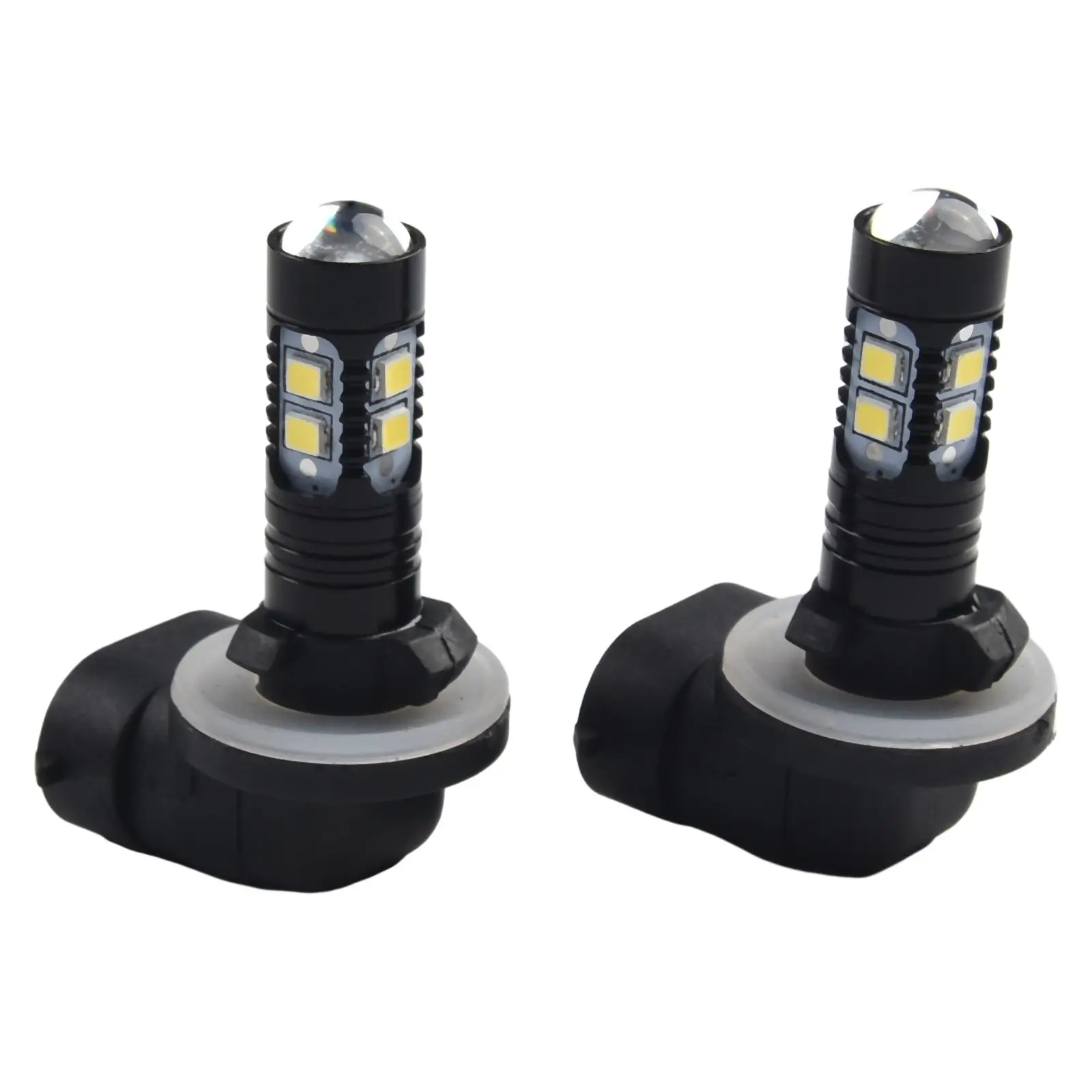 

2PCS 881 LED Fog Light Driving Bulbs Universal 50W LED Fog Bulbs Repalcement White Lamp 862 886 889 894 896 898 White 6000K