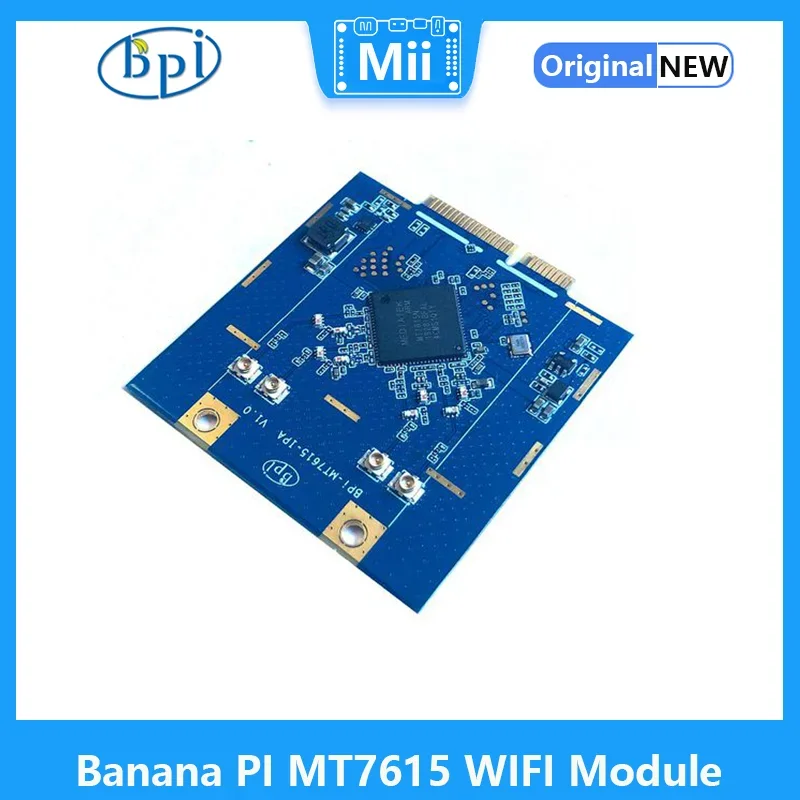 

Banana Pi BPI MT7615 802.11 AC WIFI 4x4 Dual-Band Module, Applies to R64 and R2 Board