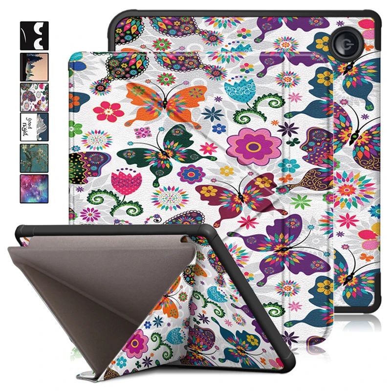 For Kobo Sage Cover 8" Painted Pu Leather Soft Back Full Housing Ebook