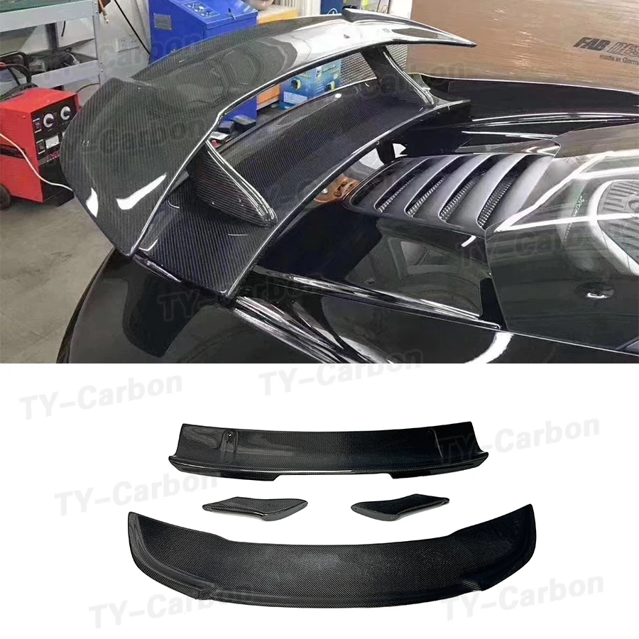 

For McLaren MP4-12C Spoiler DMC Style Real Carbon Fiber FRP Wing For McLaren 12C 625C 650S Spider Rear Wing Spoiler Body Kit