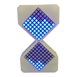 LED Electronic Hourglass with Gravity Sensing Technology - Digital Sand Clock Timer (White Blue Light)