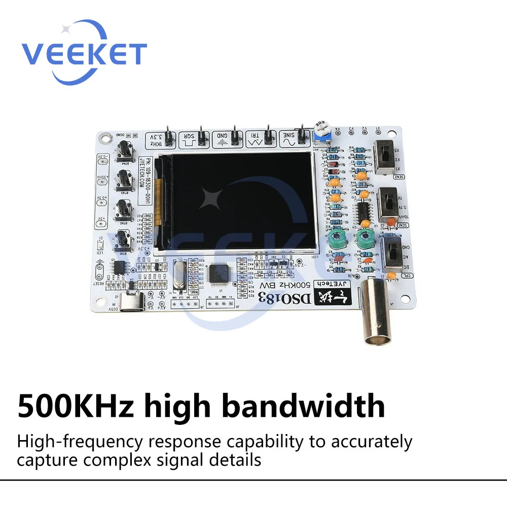DC 5V DSO183 Digital Oscilloscope DIY Loose Part Teaching