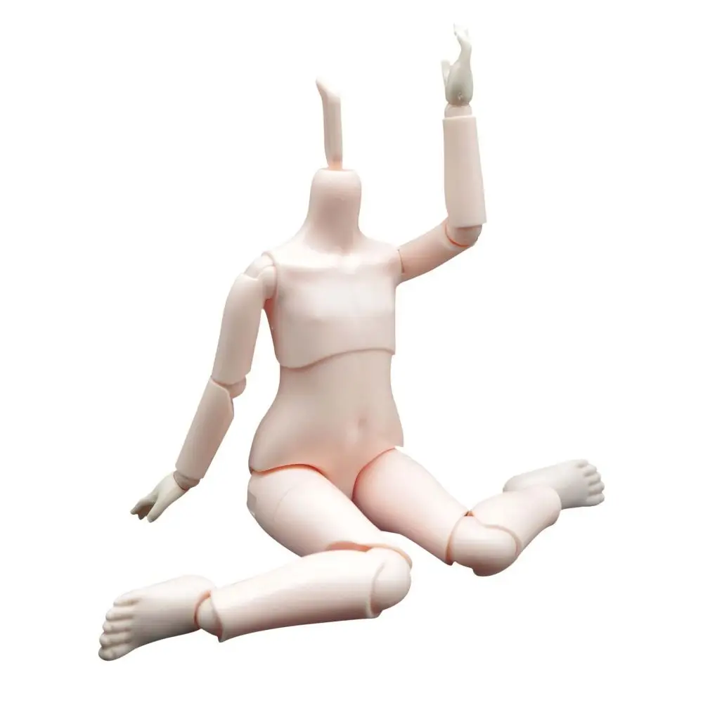 Birthday Gift Without Makeup 1/6 Bjd Body Multi Joints White/Pink/Tan 's Head Movable Dress Up Body Girls