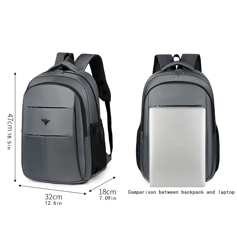 Men's large-capacity backpack - multi-compartment design, ideal choice | secure zipper closure, travel backpack