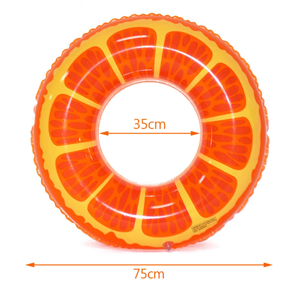 3PCS Obst Pool schwimmt Wassermelone Orange Zitrone Schwimmringe Spaß Spielzeug für Erwachsene – Detail 4