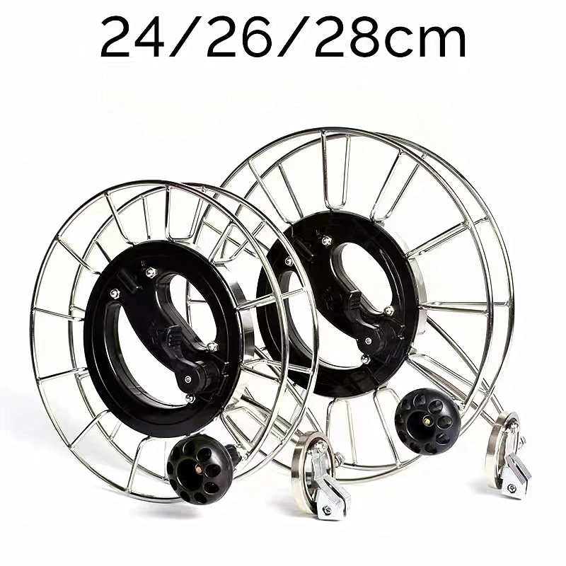 

free shipping 28cm large kite reel for adults kite wheel stainless steel reel kevlar line strong kites professional kite factory