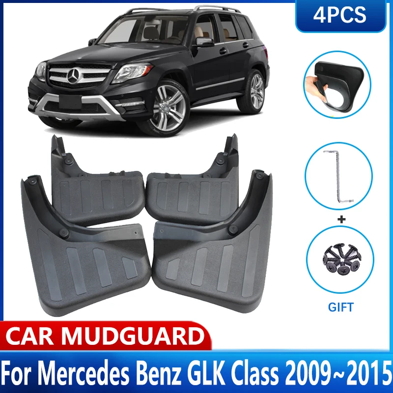 

Car Mud Flaps For Mercedes Benz GLK Class X204 Accessories 2009~2015 Front Rear Wheel MudFlaps Fender Mud Guard Splash Mudguards
