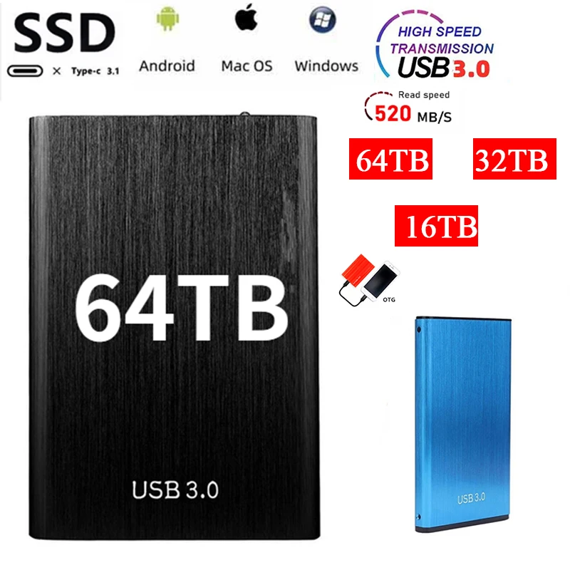 Ssd Original External 2.5inch Mobile Hard Disks Portable 2tb 4tb 8tb