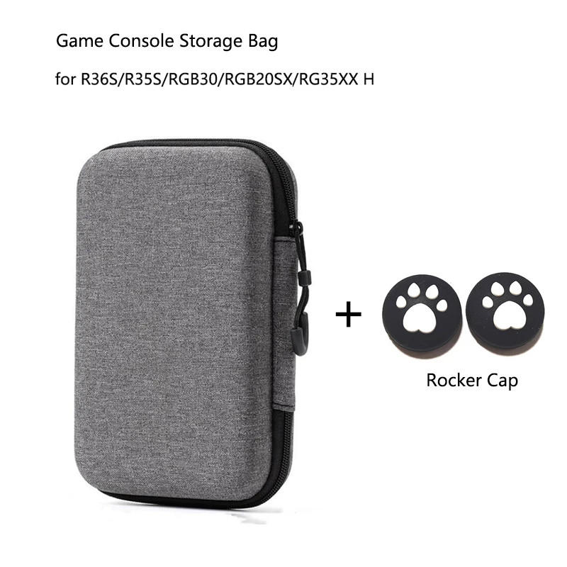 Game Console Case Game Console Storage Bag for R36S/R35S/RGB30/RGB20SX/RG353M/RG35XX Hard Portable Protective Case Organizer Handheld Bag