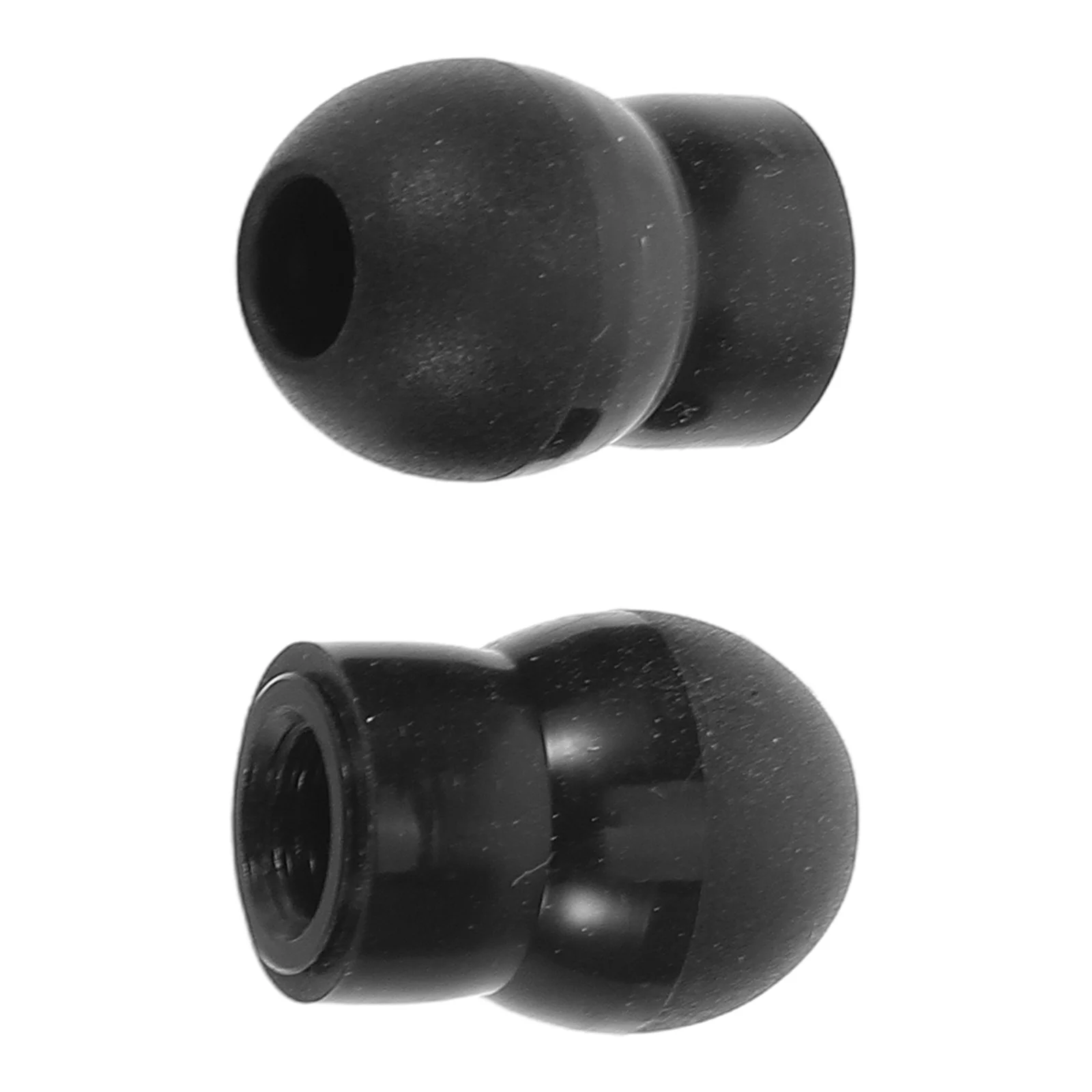 2 Pcs Stethoscope Earplugs Soft Silicone Replacement Parts Universal Buds Medical Health Care Black Listening Equipment Hearing