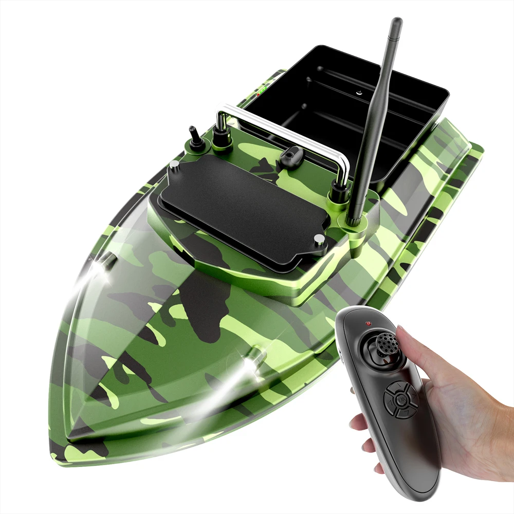 Fishing Bait Boat 500m Remote Control Bait Boat Dual Motor Fish Finder 2KG Loading Support Automatic Cruise/Route Correction