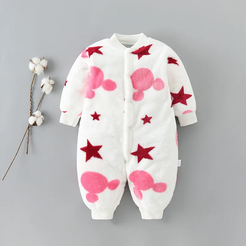 Baby rompers cotton jumpsuit baby jumpsuit cotton onesies Baby Rompers Long Sleeve Jumpsuit Bebe Infant Clothing Thick Warm Autumn Winter Newborn Clothes Onesie Girls Outfits Coveralls