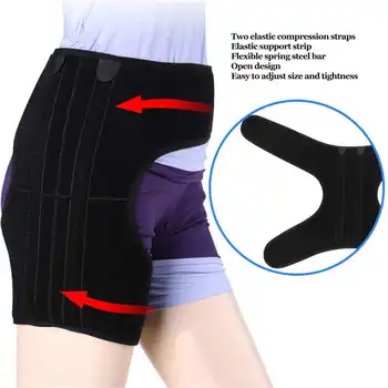 Cintura di supporto per l'anca regolabile Cintura di compressione inguinale Tutore articolare Inguine Artrite Sciatica Sollievo dal dolore Tutore Stabilizzatore Assistenza medica Nuovo
