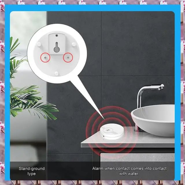 2025 Water Immersion Detector Ultra-Long Standby Water Level Detector Wall-Mounted Touch-Down Dual-Mode White,Water Immersion De 3