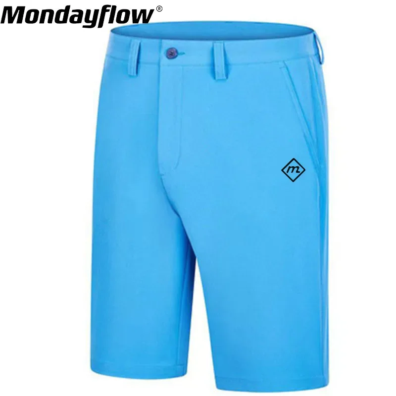 Monday Flow Men Golf Shorts Golf Man Shorts Men Sports Outdoor Lightweight Quick Dry Moisture Wicking Wear