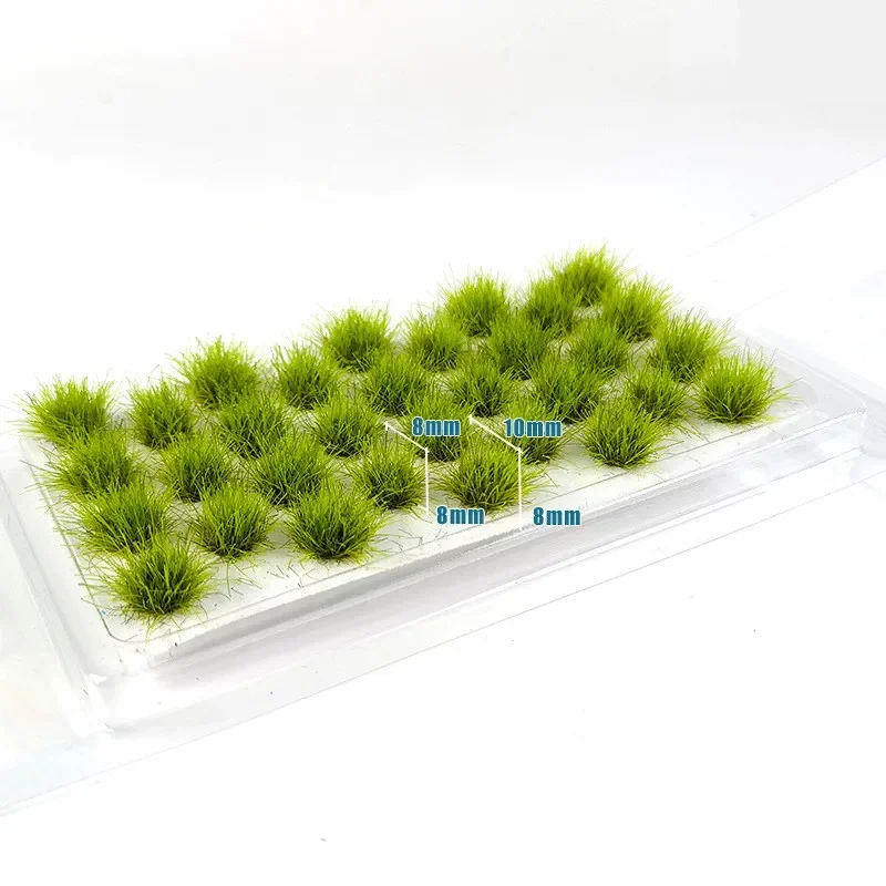 Microlandscape Model 104/32/5pcs Microlandscape model static grass Grass Tufts Model Bushy Mini Farmland Static Railroad Terrain Miniature Scenery