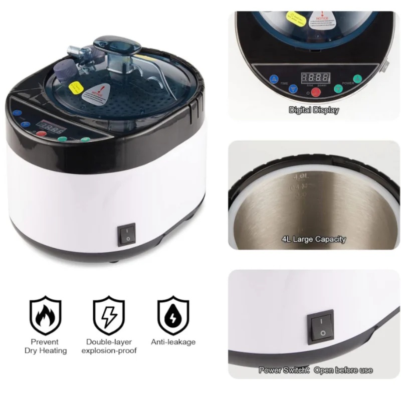 Large Size Sauna Portable Steam Sauna Personal Home Spa with 4L Large Steam Generator 16 Levels Remote Control and Chair 4