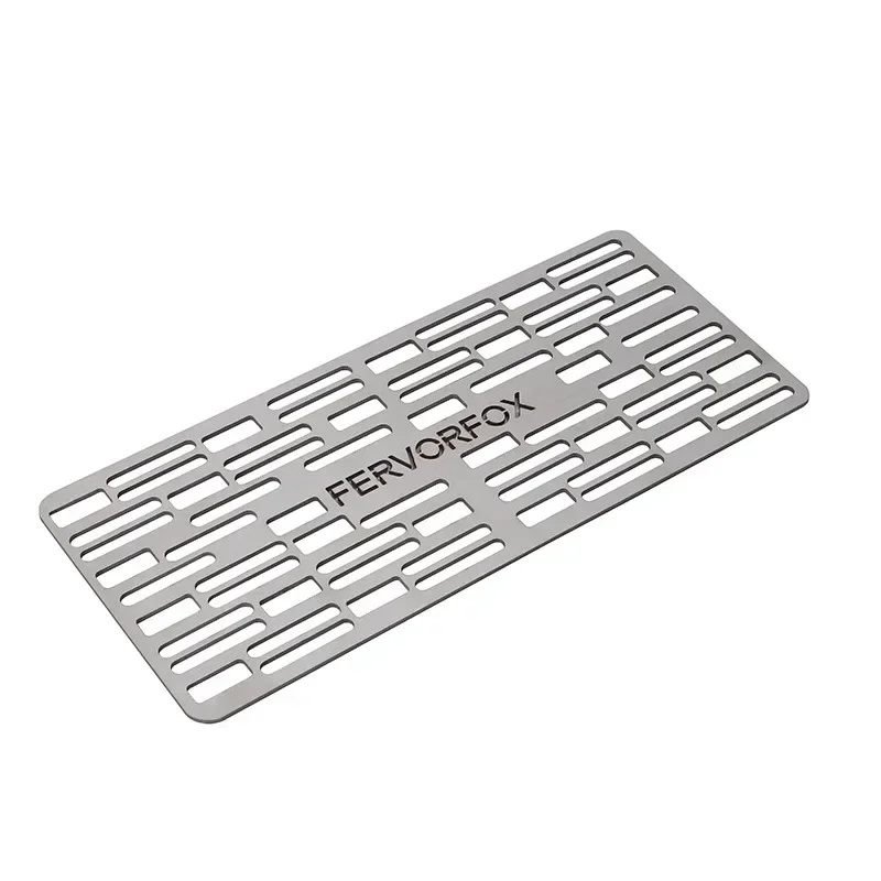 Stainless Steel Grill Pan Lightweight Barbecue Tray Portable Barbecue Net Charcoal Gas Grill Barbecue Bracket for Outdoor BBQ