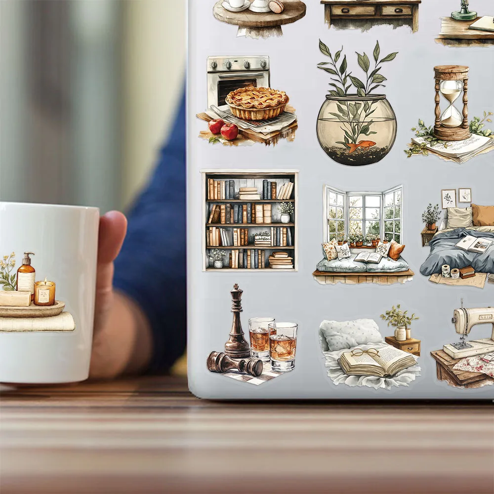 Home Art Theme Decorative Sticker Set (50 PCS)
