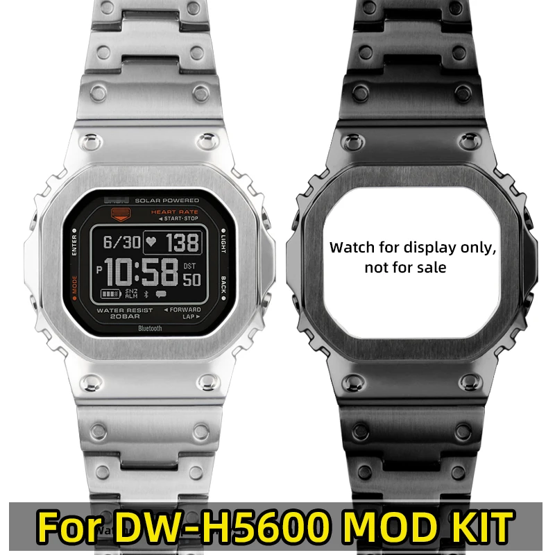 

DW-H5600 MOD KIT For Casio DW H5600 case strap G-shock dw h5600 metal strap case bracelet stainless steel strap case men women