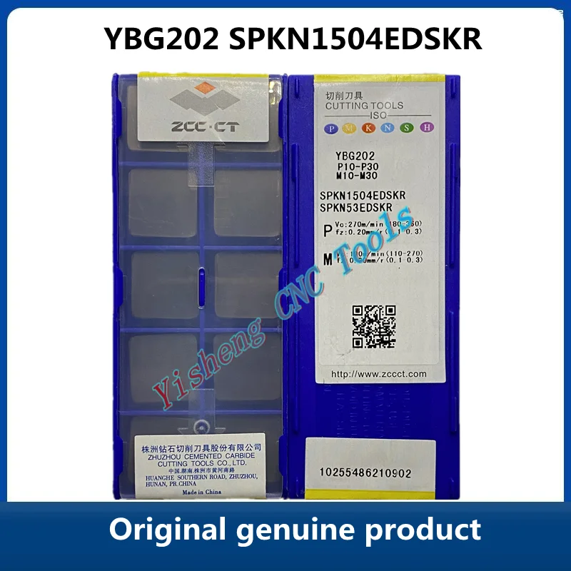 

Оригинальные фрезерные Вставки ZCC CT, инструменты для резки металла с ЧПУ SPKN YBM251 SPKN1504EDSKR YBG202 YBG302 YC30S SPKN1504