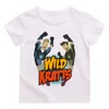 Wild Kratts Cartoon T-shirt Anime Print New Cotton Tshirt Children Fun Top Adventure Cartoon Tees Cool Boys Short Sleeve Clothes 3
