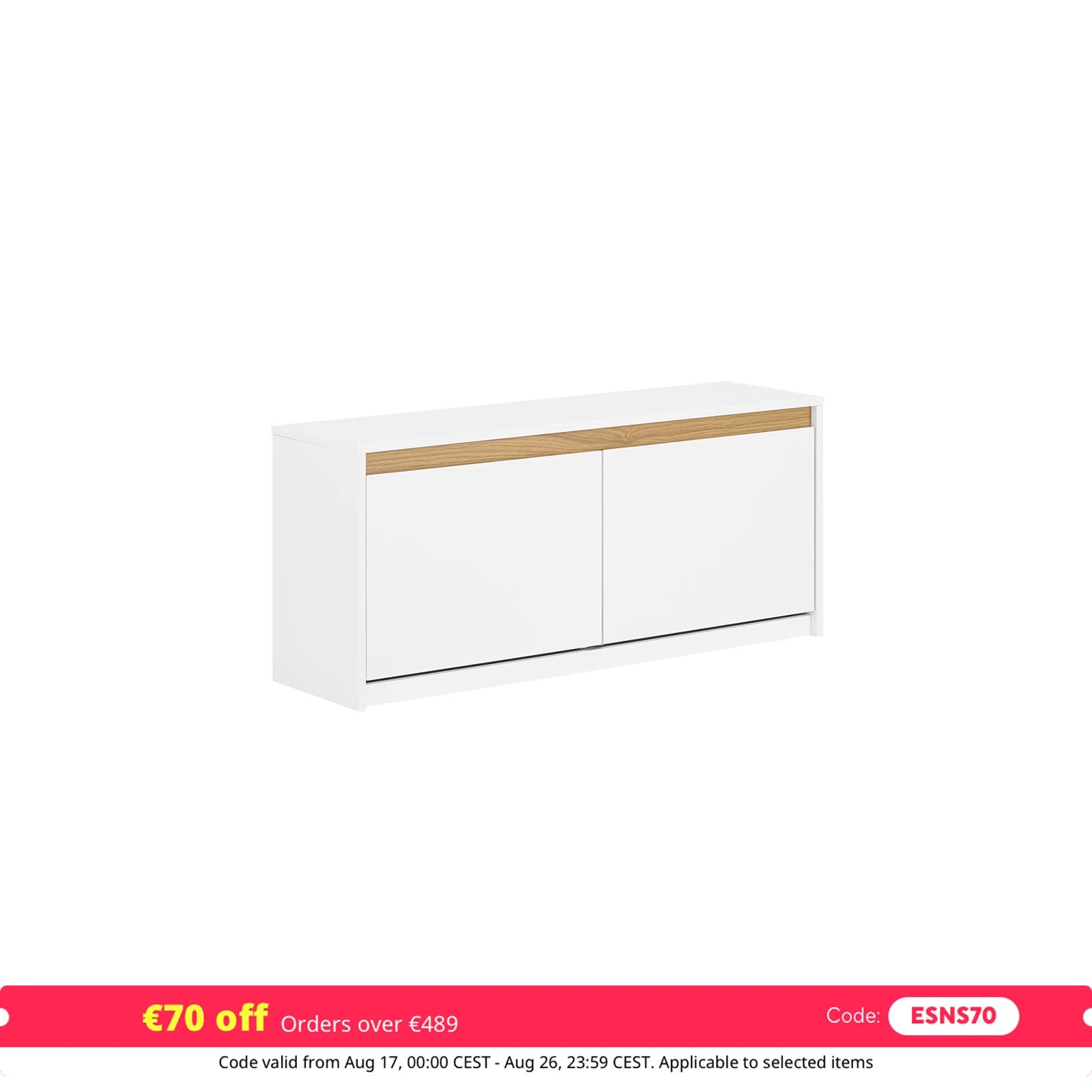 SoBuy FSR171-W Shoe dump truck with seat, plank bench Shoe chest with storage space White BHT approx. 104x47x30cm