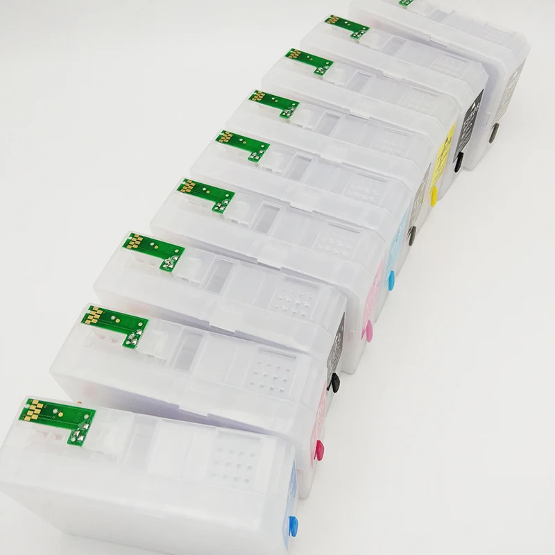 

einkshop Empty Refillable Ink Cartridge, T5801 T5802, T5803, T5804, T5805, T5806, T5808, T5809 for Epson Stylus Pro 3800, 3880