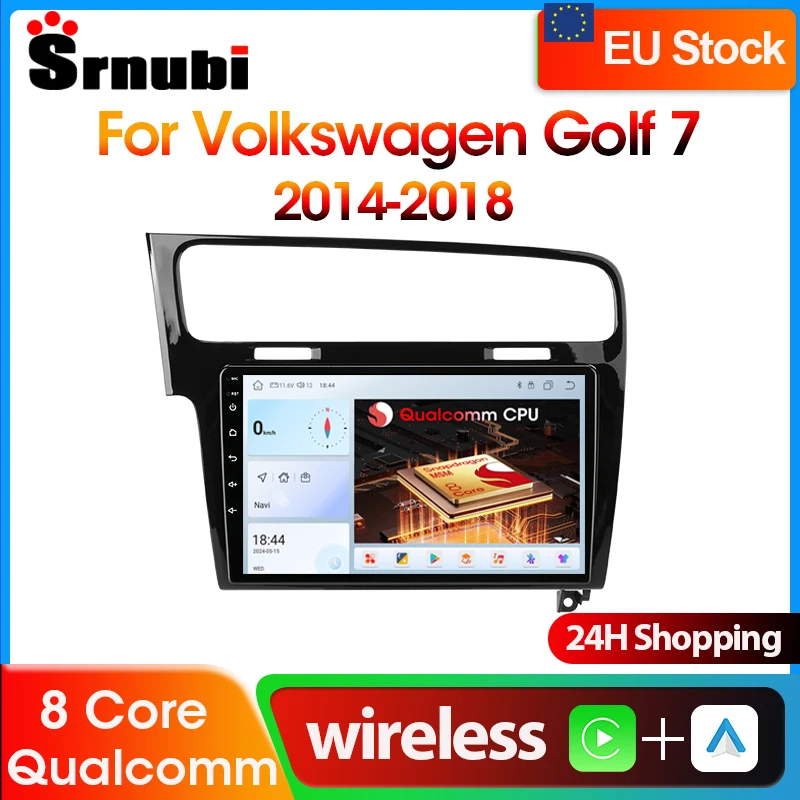 Srnubi Android Carplay Auto Autoradio für Volkswagen VW Golf7 2014–2018 Multimedia-Player Stereo-Navigation GPS DVD Head Unit