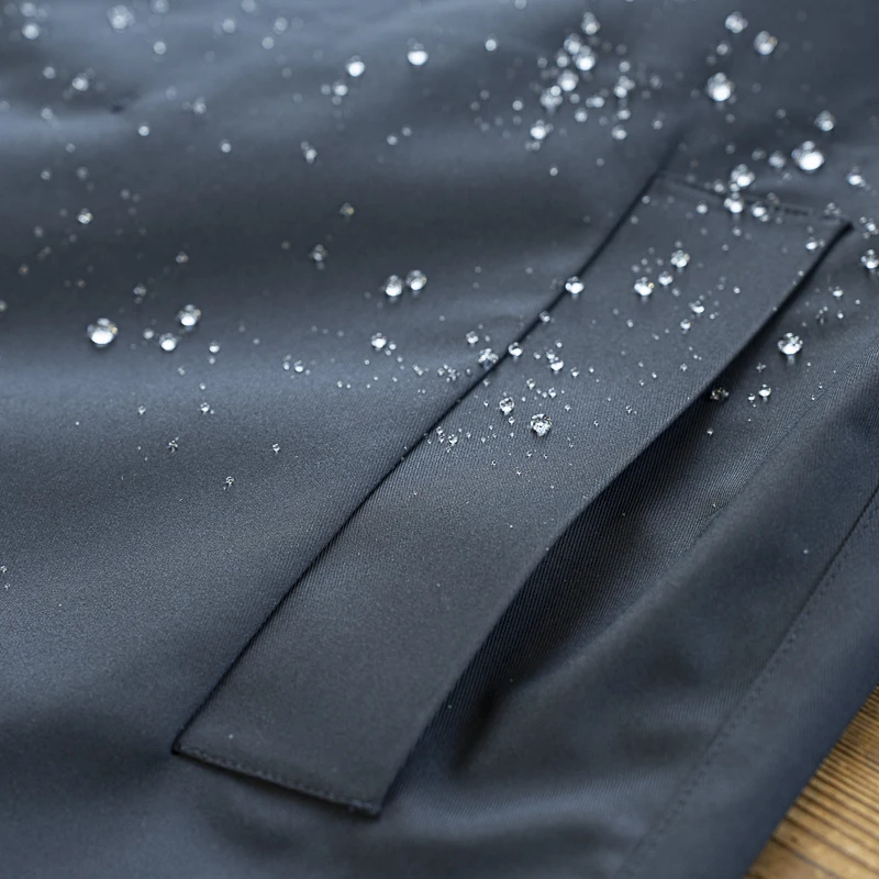 Waterproof Men's Long Coat Full Glue Waterproof Loose Fit Retro Harajuku Sle Workwear Vintage Balan Japanese Sle Jaet