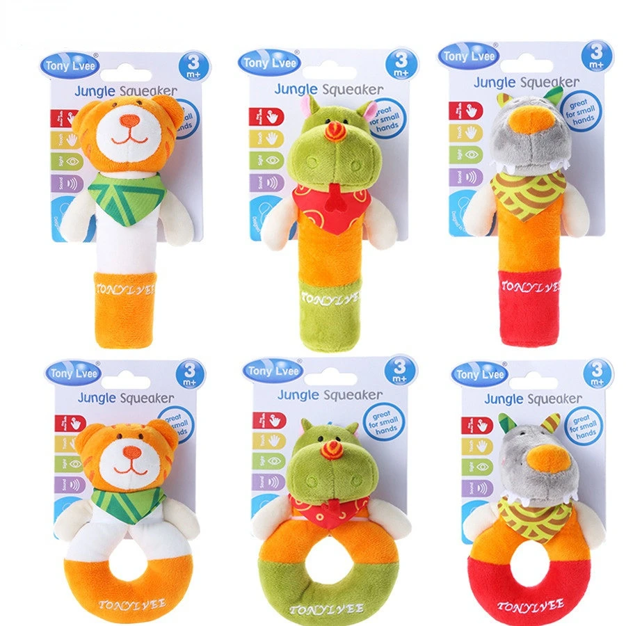 

Baby Plush Rattle Cartoon Animals Crib Mobile Bed Bell Toys Baby 0-12 Months Infant Toddler Early Educational Toy Gifts